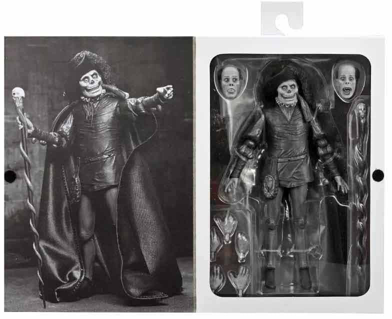 Phantom of the Opera (1925) 7 Inch Action Figure Ultimate - Masque of the Red Death (B&W)