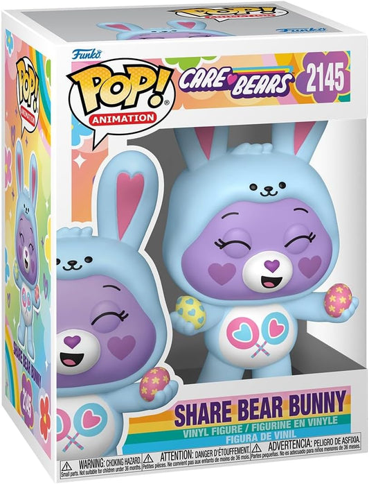 Pop Animation Care Bear 3.75 Inch Action Figure - Share Bear Bunny #2145