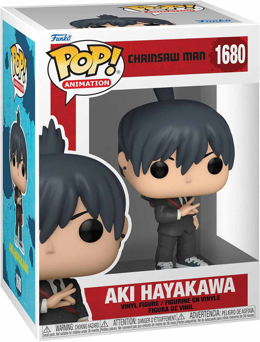 Pop Animation Chainsaw Man 3.75 Inch Action Figure - AKI Hayakawa #1680 (Sub-Standard Packaging)