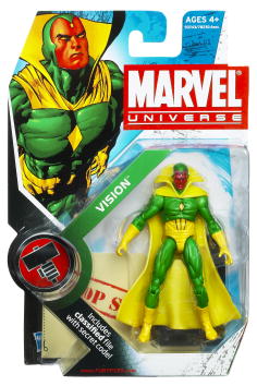 Marvel Universe Action Figure (2010 Wave 1) Hasbro Toys - Vision Solid State Version S2 #6